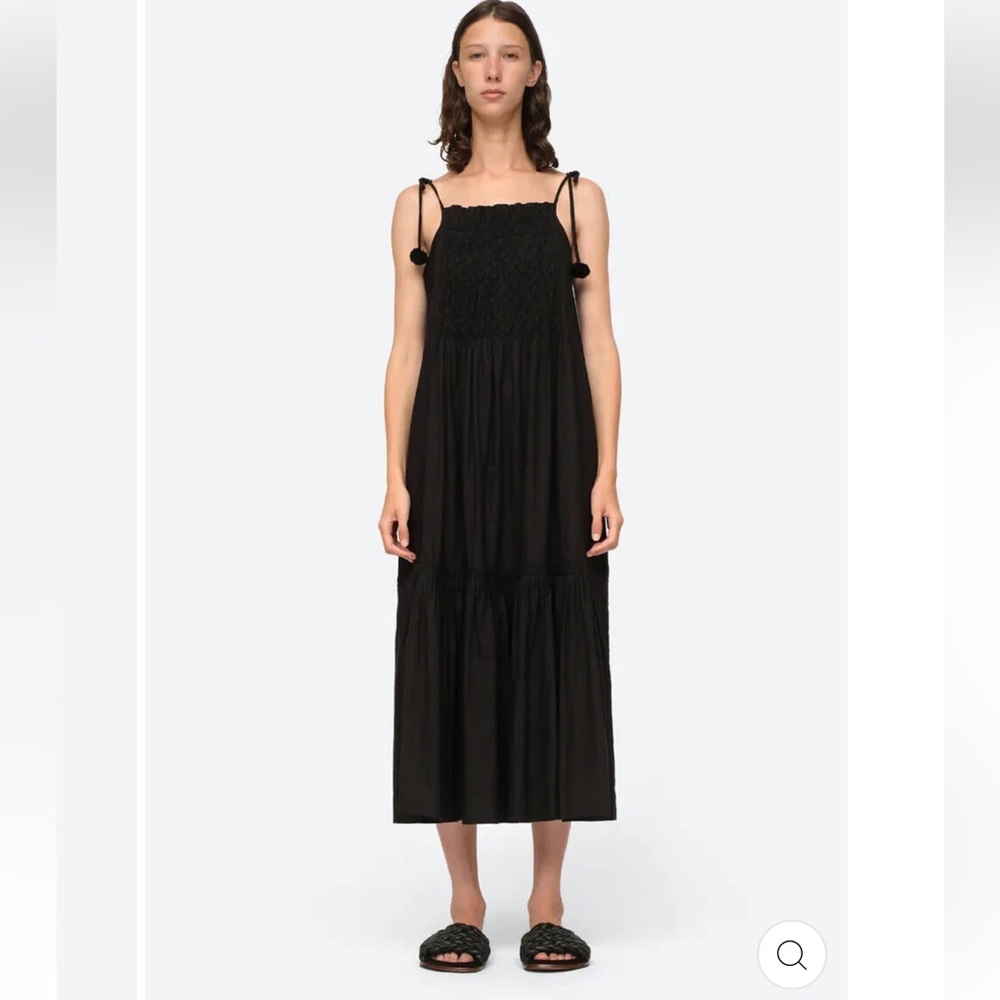 Sea NY Willa Smocking sleeveless smocked dress